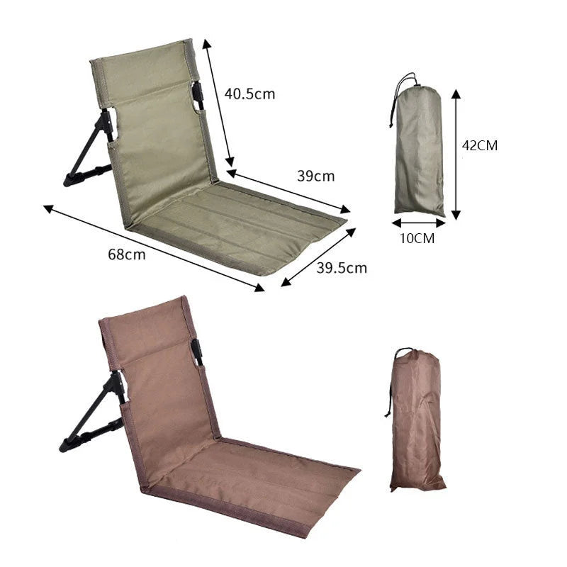 Portable Folding Beach Chair - Reclining Outdoor Seat
