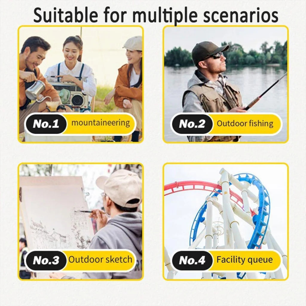 Portable Folding Camping Chair Handbag Stool Lightweight