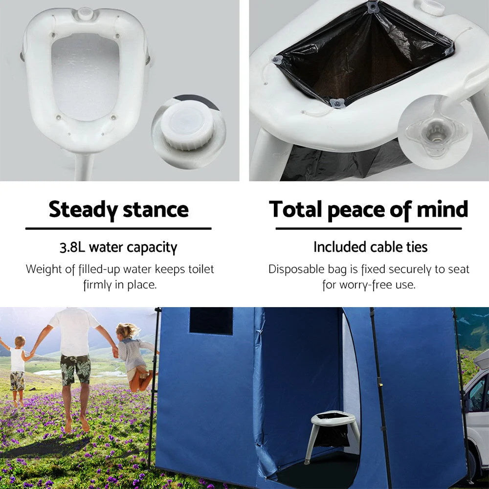 Portable Folding Camping Toilet Outdoor - Outdoor
