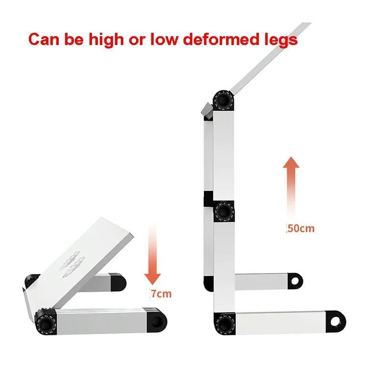 Portable Folding Laptop Desk With Adjustable Height And Storage-1964932294179426308