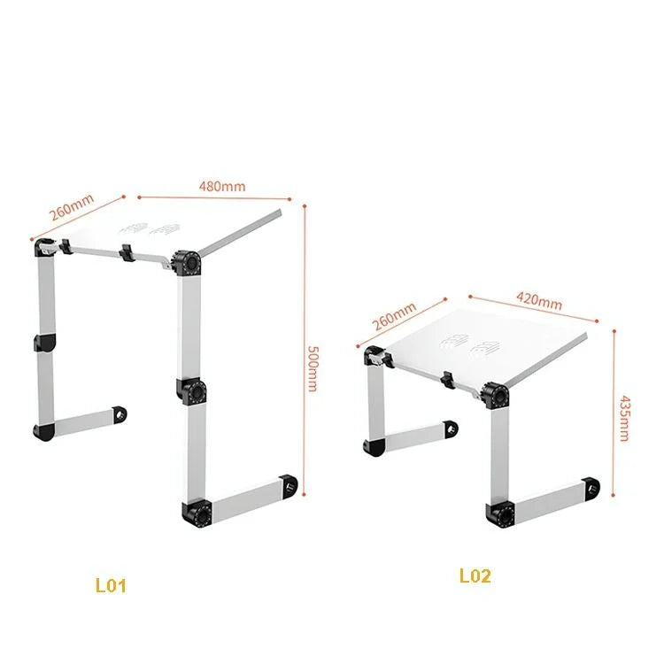 Portable Folding Laptop Desk with Height Adjustment