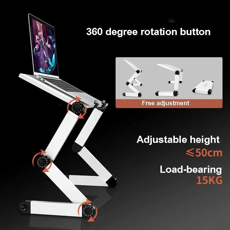 Portable Folding Laptop Desk with Height Adjustment