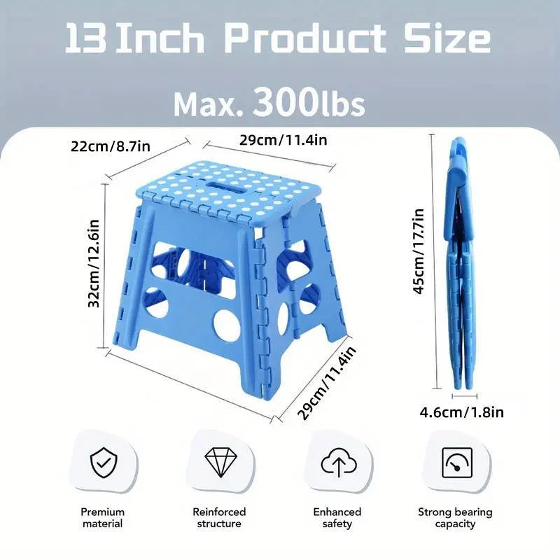 Portable Folding Plastic Stool Lightweight Collapsible