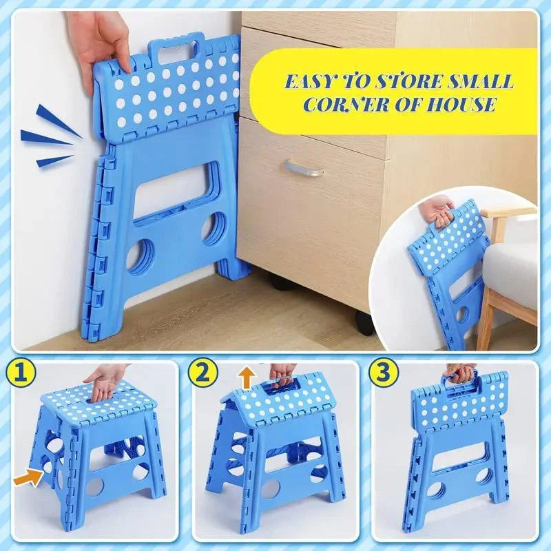Portable Folding Plastic Stool Lightweight Collapsible