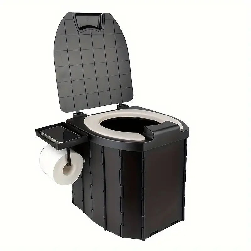 Portable folding toilets with PU seat cushions and portable