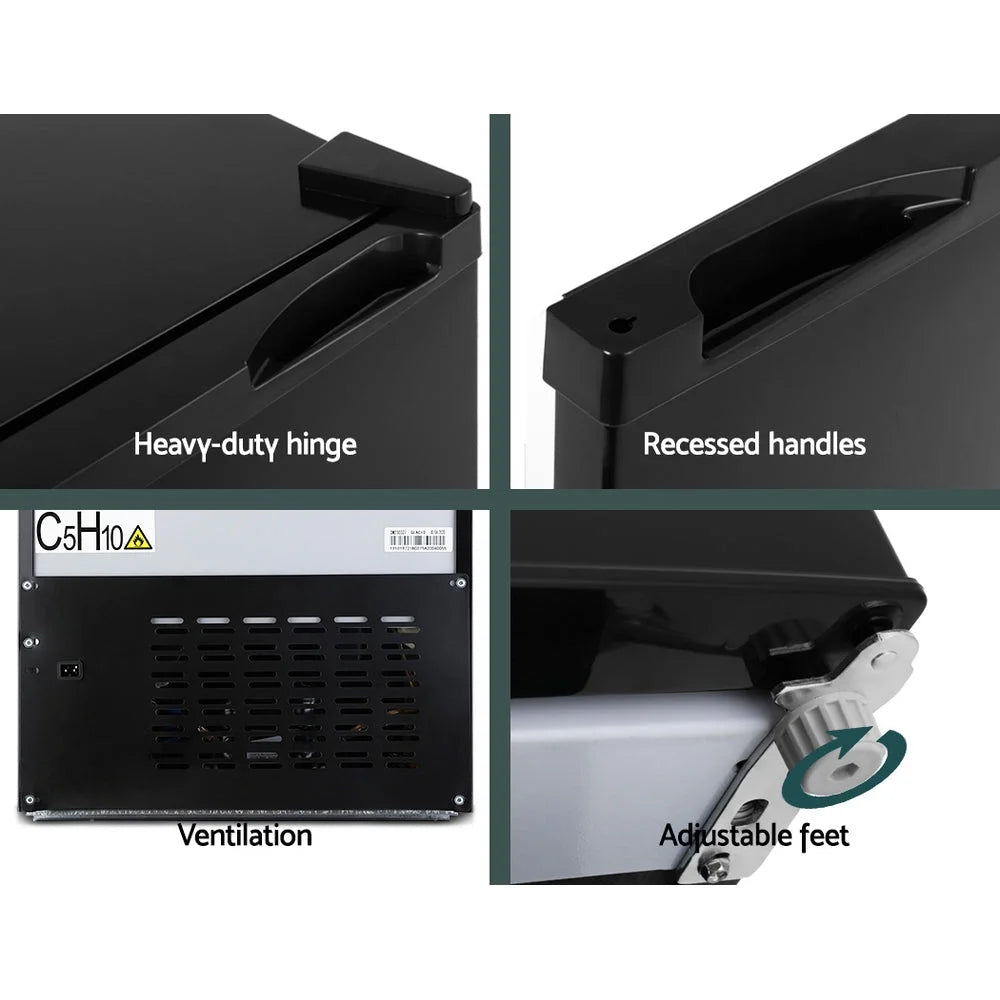 Portable Fridge 80L Bar Freezer Cooler Upright 12V/24V/240V