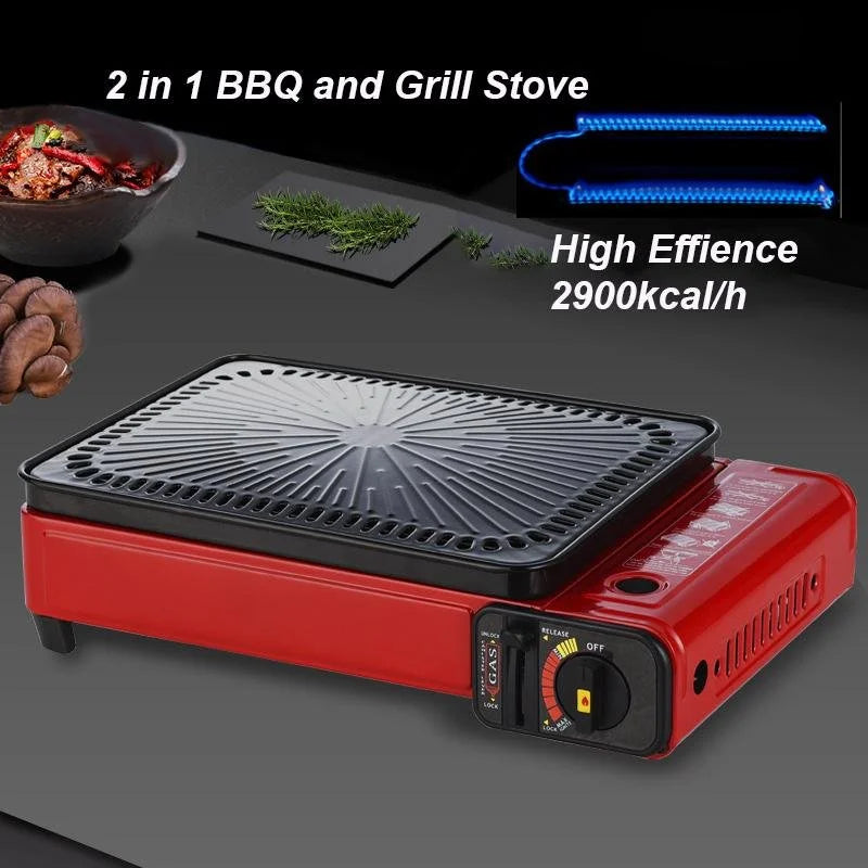 Portable Gas Stove Burner Butane BBQ Camping Cooker
