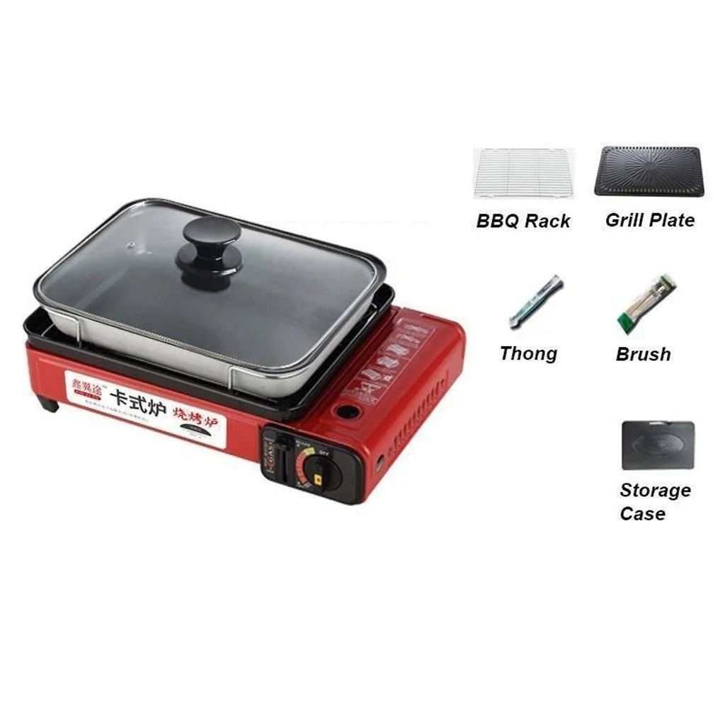 Portable Gas Stove Burner Butane BBQ Camping Cooker