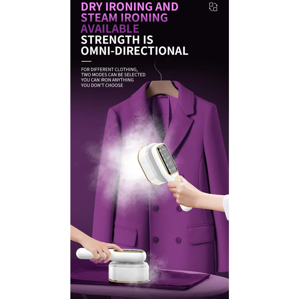Portable Handheld Garment Steamer & Mini Iron - Smart