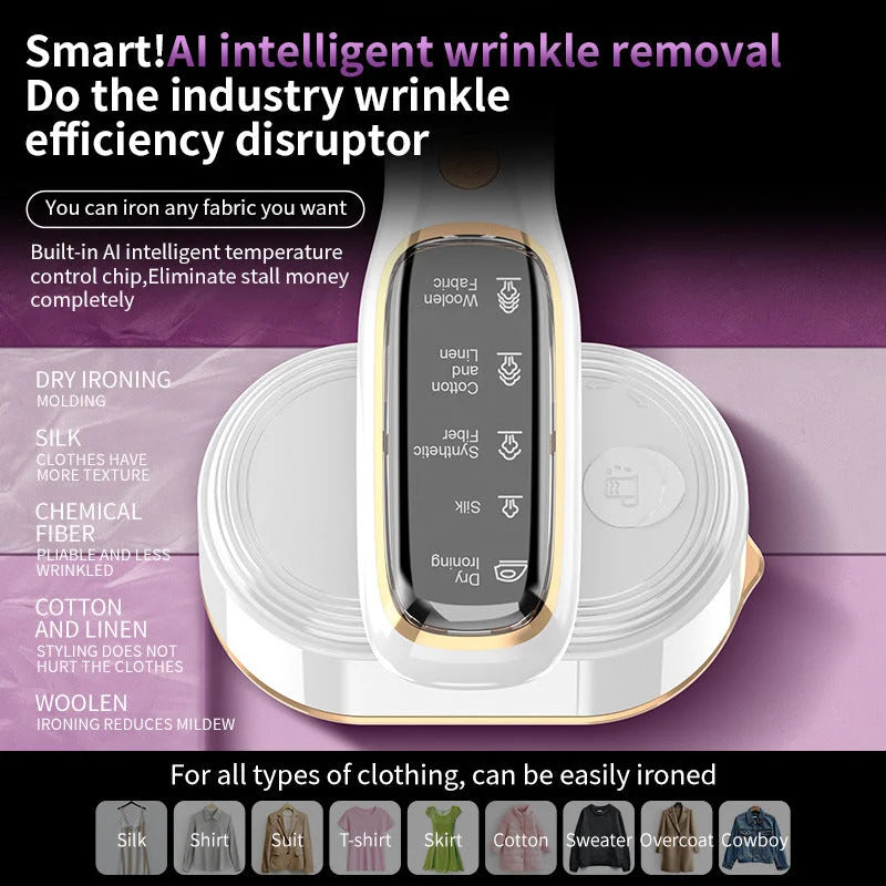 Portable Handheld Garment Steamer & Mini Iron - Smart
