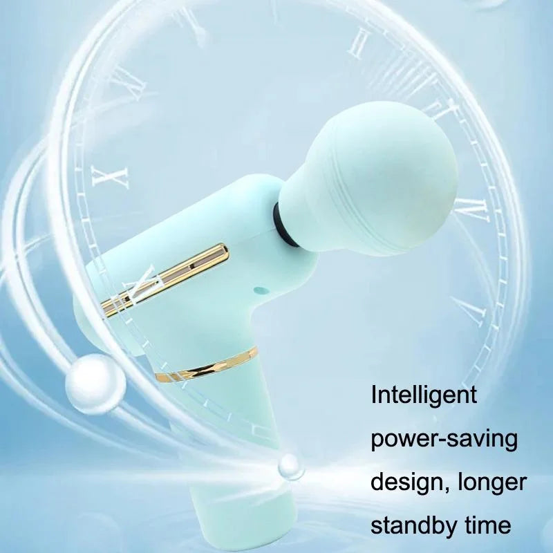 Portable Handheld Massage Gun For Muscle Relaxation - Blue