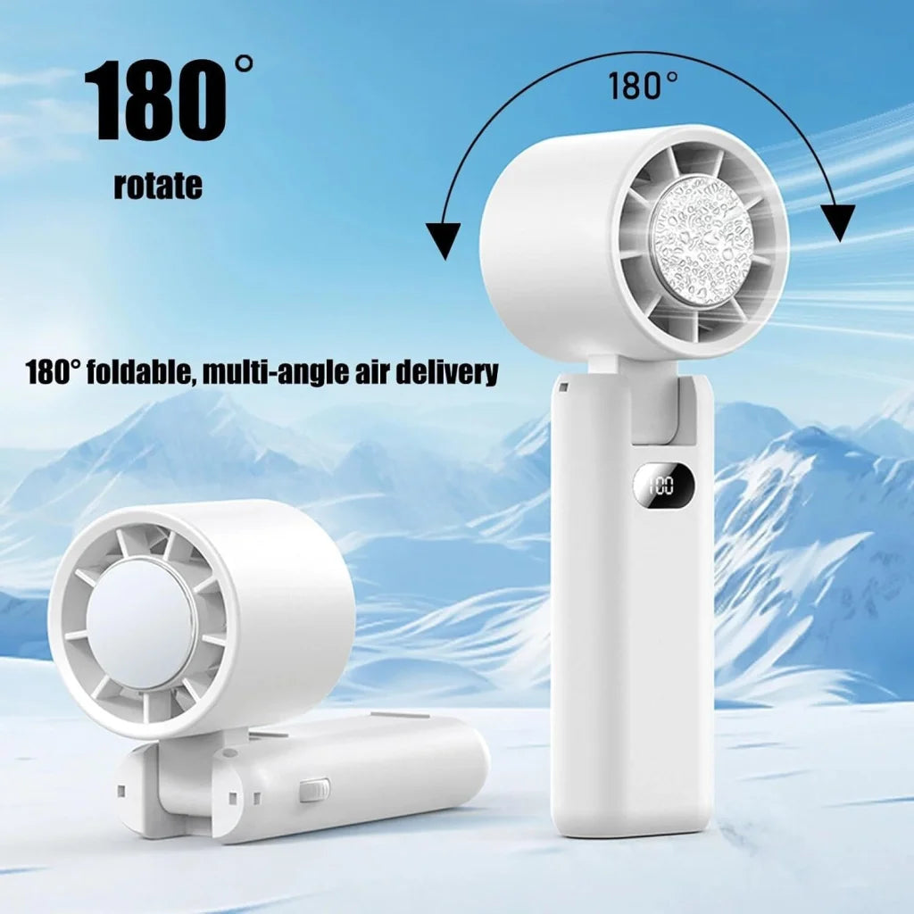 Portable Handheld Turbo Fan with Cooling Tech Digital