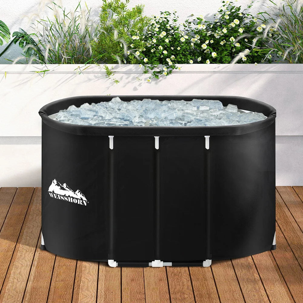 Portable Ice Bath Tub 120x70x70CM Inflatable Cold Water