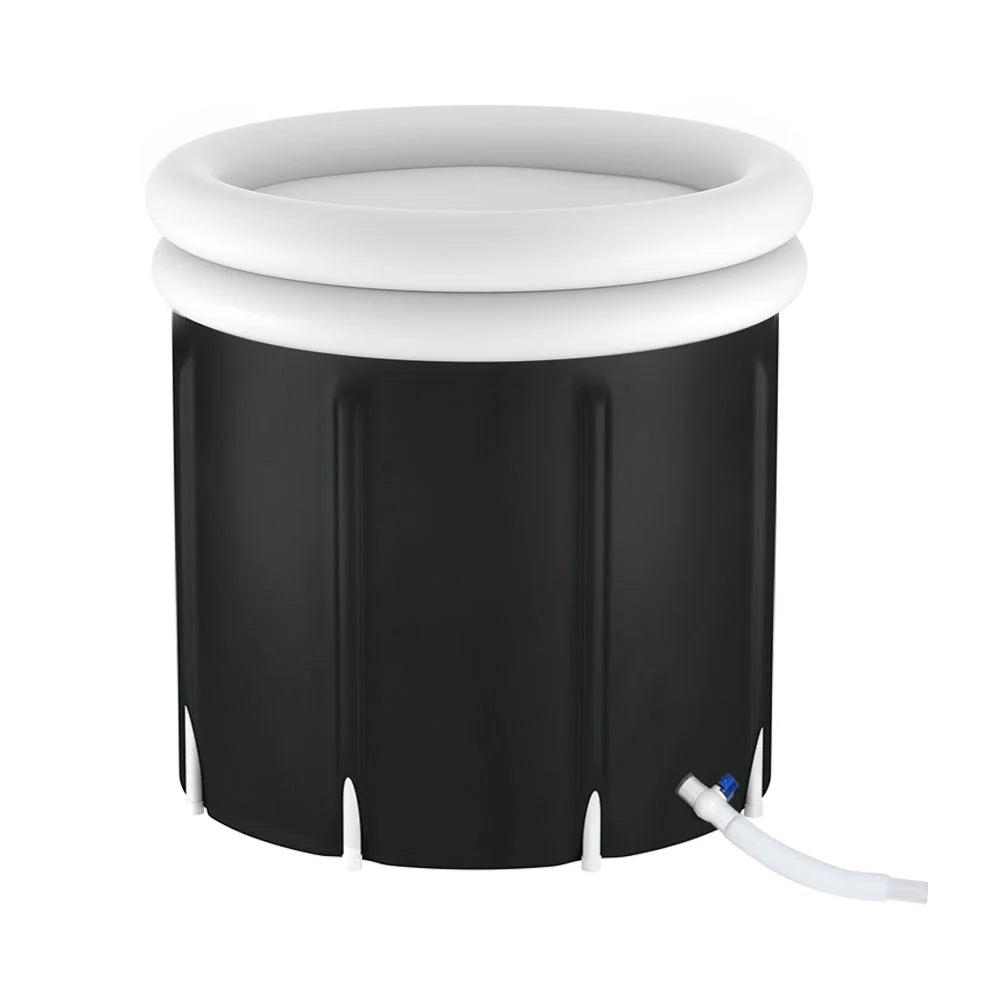 Portable Ice Bath Tub 80X80CM Inflatable Folding Bathtub