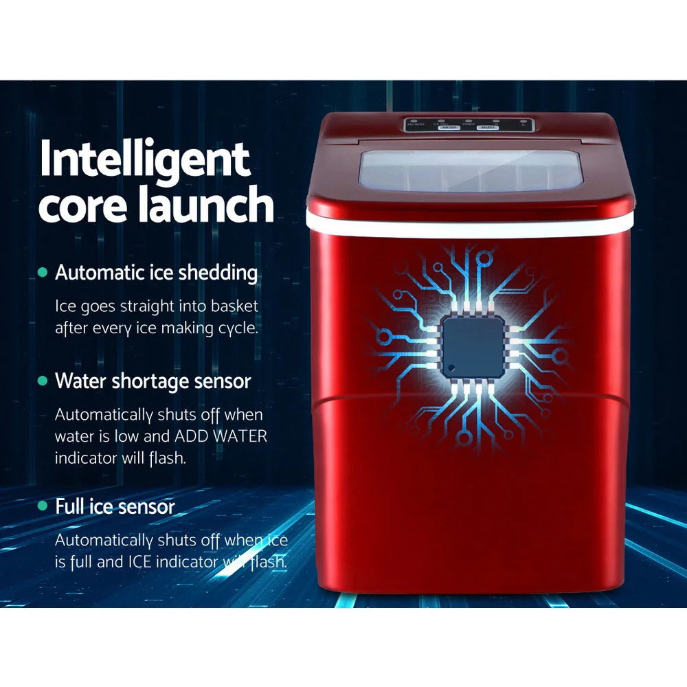 Portable Ice Cube Maker Machine 2L Home Bar Benchtop Easy