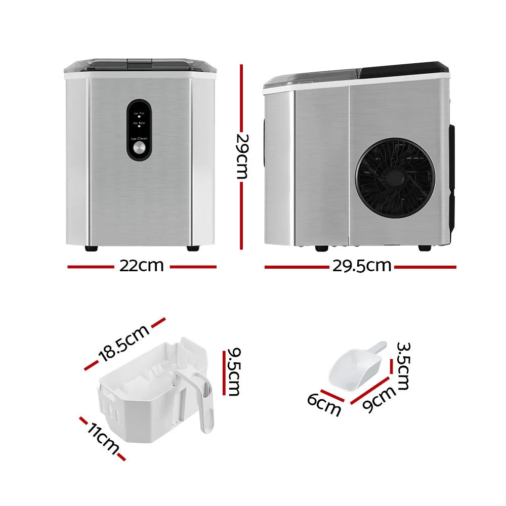 Portable Ice Maker Machine Ice Cube 12kg Bar Countertop