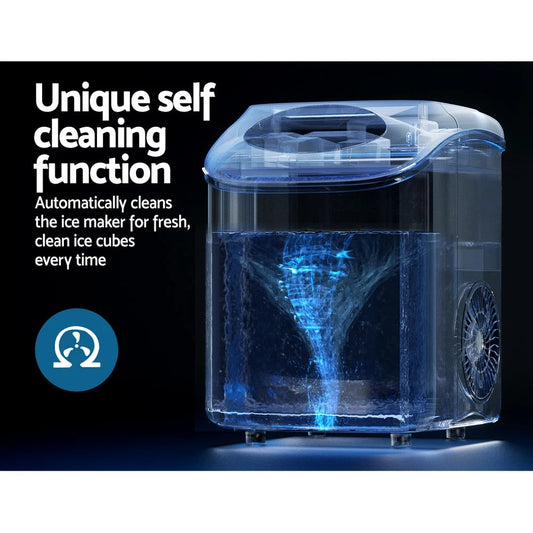 Portable Ice Maker Machine Nugget Ice Cube 15kg Bar