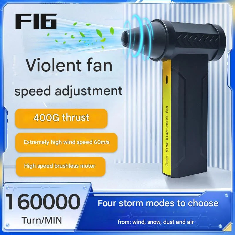 Portable Jet Fan - 200W Powerful Handheld Air Duster &