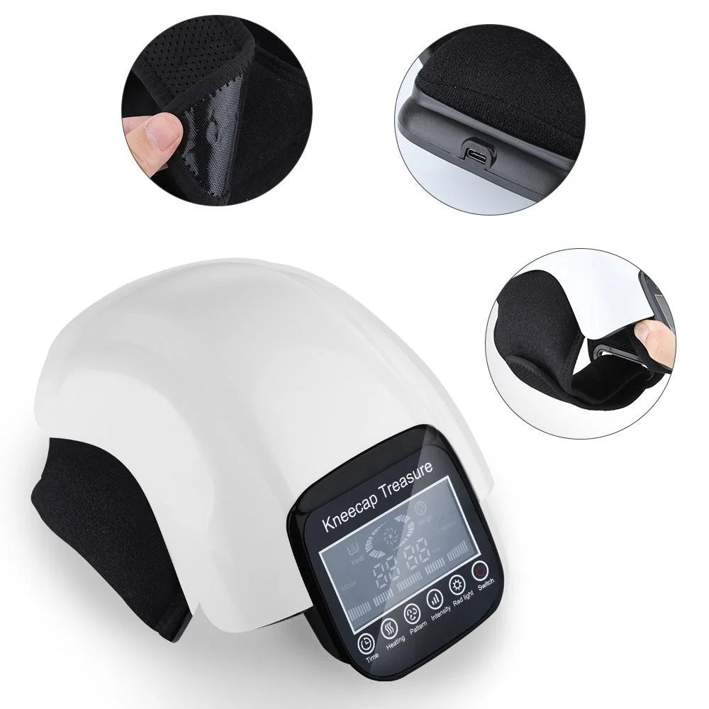 Portable Knee Massager With Infrared Heat Therapy Pain