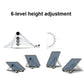 Portable Laptop and Tablet Stand - Foldable - White
