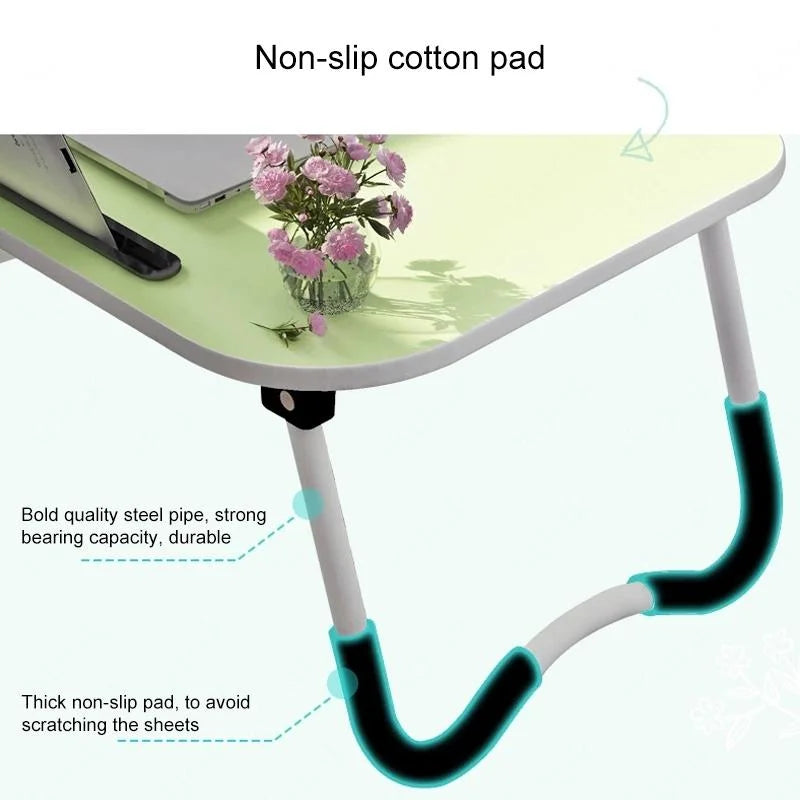 Portable Laptop Desk Stand - Foldable & Non-slip - Black