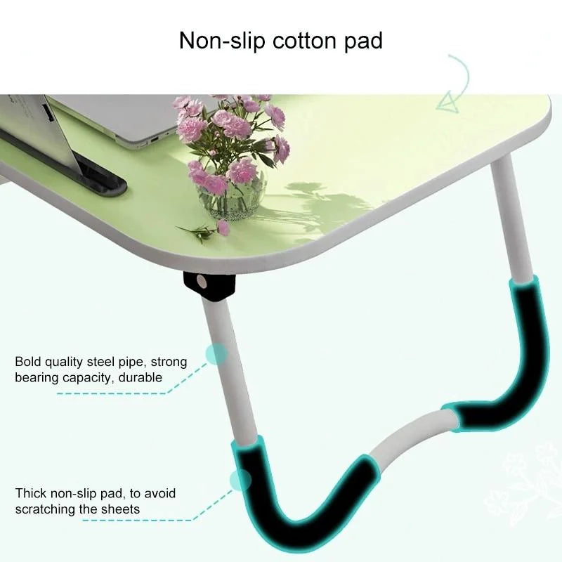 Portable Laptop Desk Stand - Foldable & Non-slip - Black