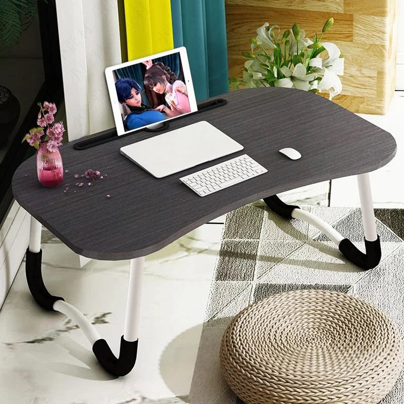 Portable Laptop Desk Stand - Foldable & Non-slip - Pink