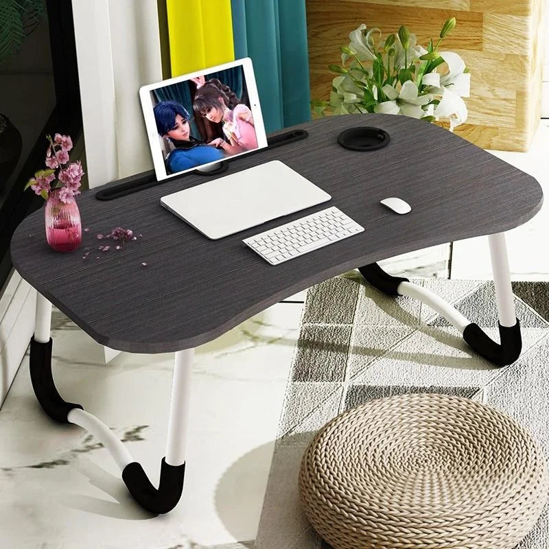Portable Laptop Desk Stand - Foldable & Non-slip - Sky Blue