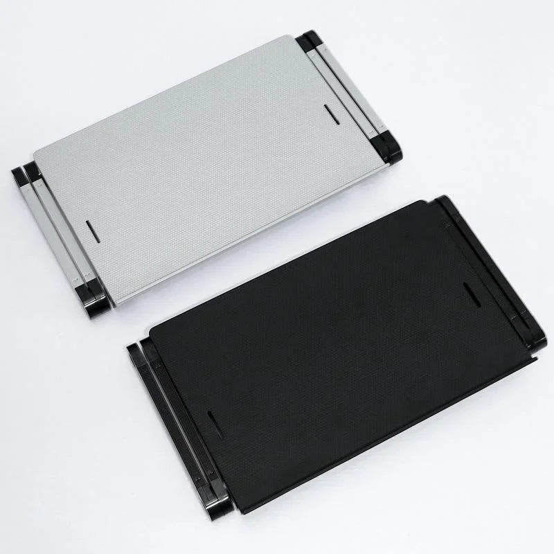 Portable Laptop Desk with Fan & Mouse Board - Aluminum