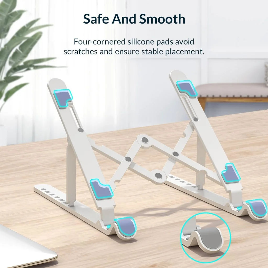 Portable Laptop Stand - Foldable - Black - Electronics >