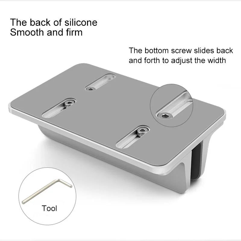 Portable Laptop Stand with Cooling Storage Base - Aluminum