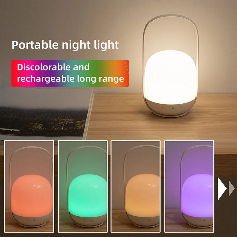 Portable LED Night Light with 16 Colors 4 Dimming Modes