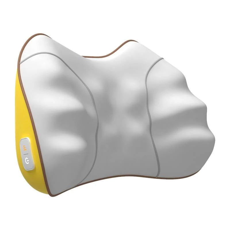 Portable Lumbar And Neck Massager For Car Gray Charging