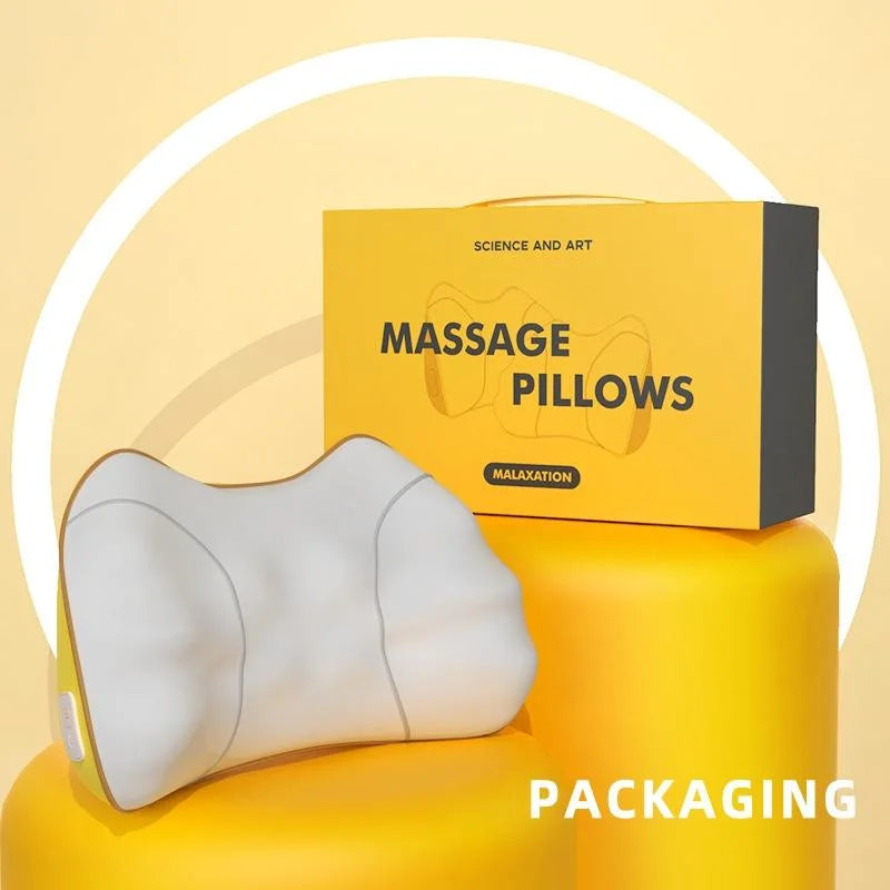 Portable Lumbar And Neck Massager For Car Gray Charging