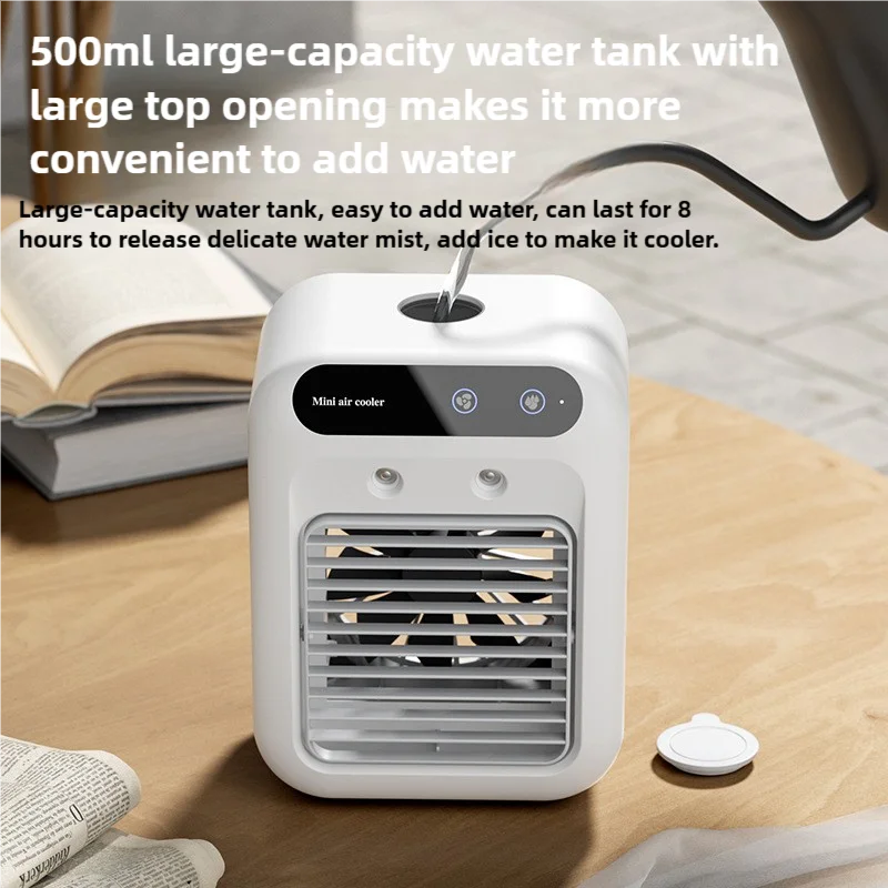 Portable Mini Air Cooler L7 with 500ml Water Tank