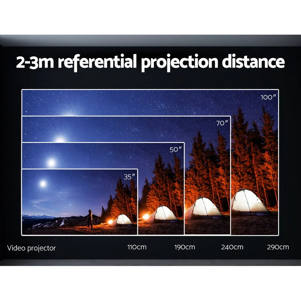 Portable Mini Video Projector 1080P WiFi Home Theater HDMI