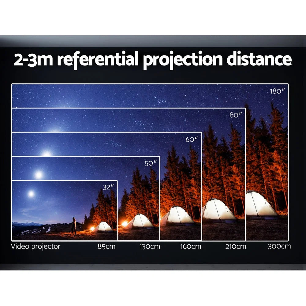 Portable Mini Video Projector 4K WiFi Home Theater HDMI