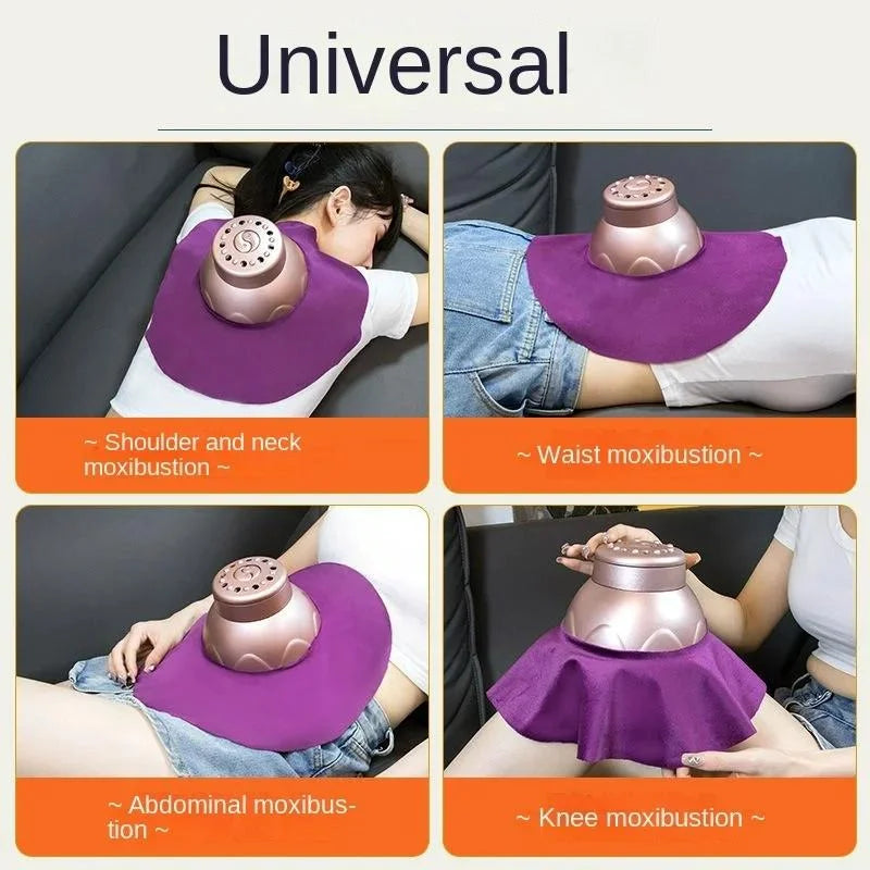 Portable Moxibustion Box For Waist & Abdomen Pink - Health