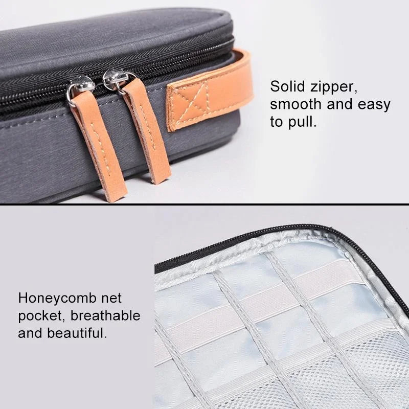 Portable Multi-Function Headphone Charger Data Cable Storage Bag