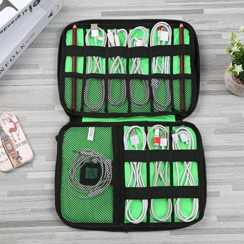 Portable Multifunctional U Disk Storage Bag For Mobile Phone Accessories - Yellow-1964932358067064837