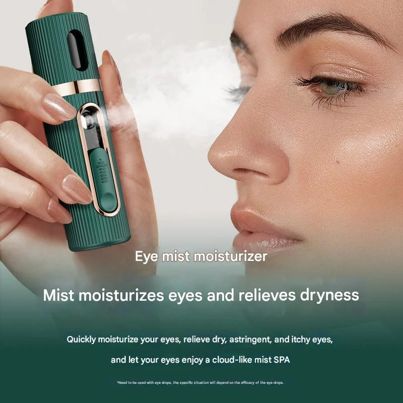 Portable Nano Mist Eye Sprayer - USB Rechargeable for Dry