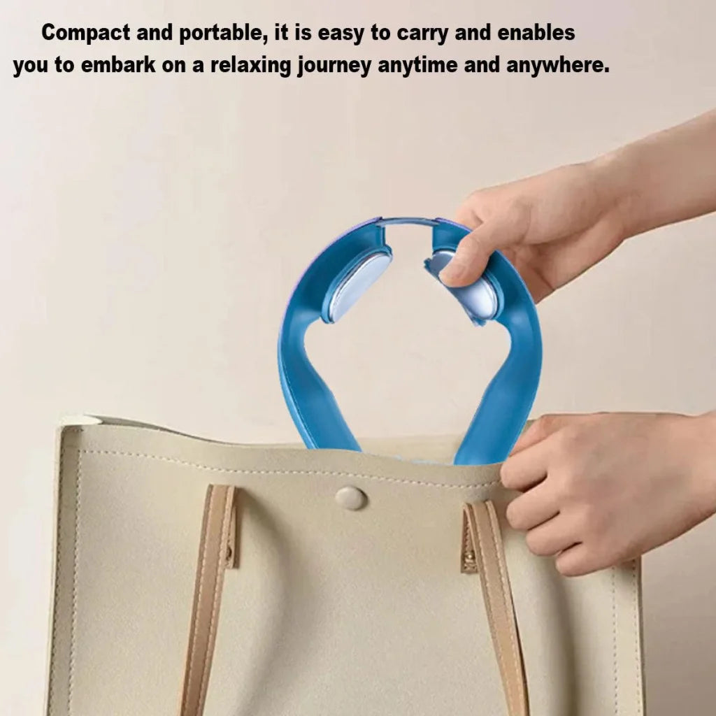 Portable Neck and Shoulder Massager with Heat and Pulse