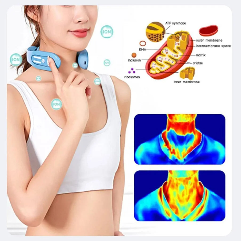 Portable Neck and Shoulder Massager with Heat and Pulse