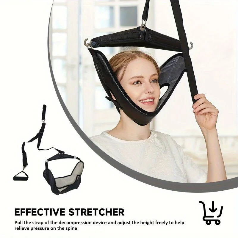 Portable neck stretcher for home use medium tension
