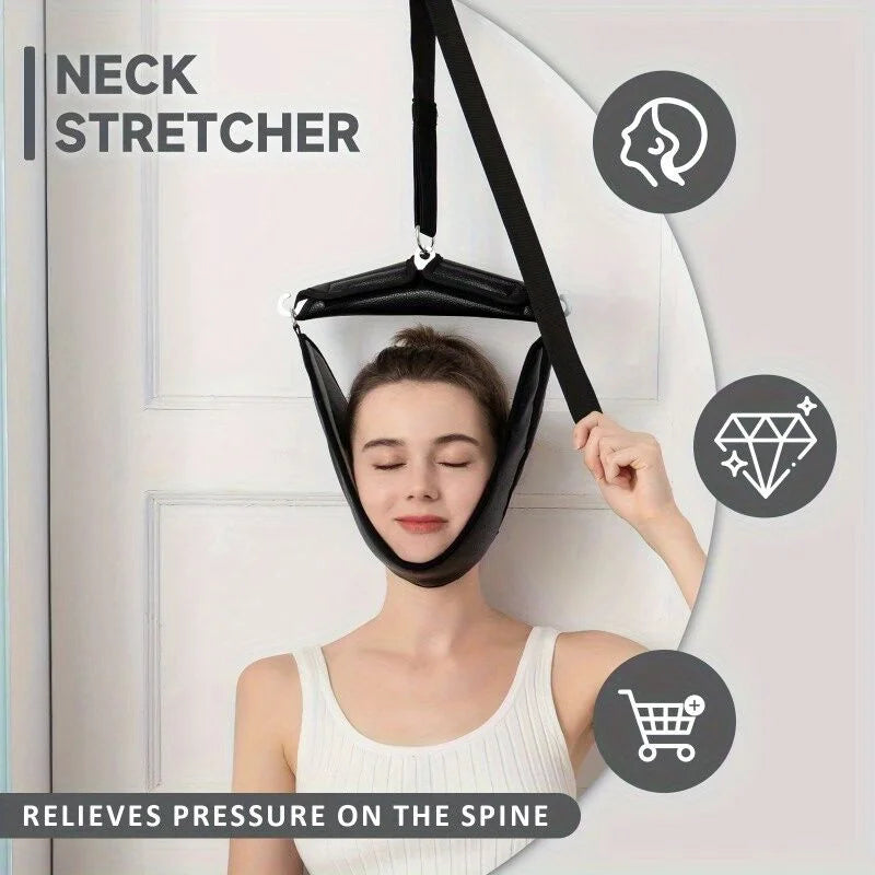 Portable neck stretcher for home use medium tension