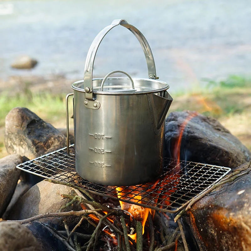 Portable Outdoor Camping Kettle for Coffee Tea and Cooking
