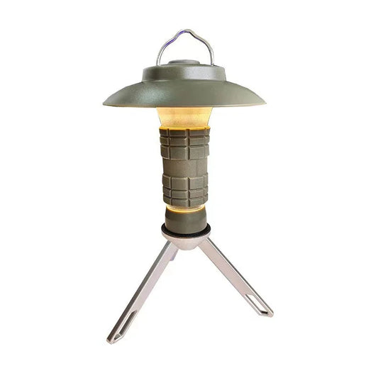 Portable Outdoor Camping Lantern with Tripod Stand Soft