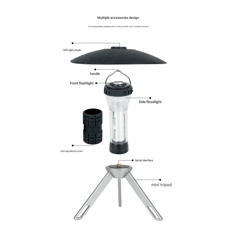 Portable Outdoor Camping Lantern with Tripod Stand Soft