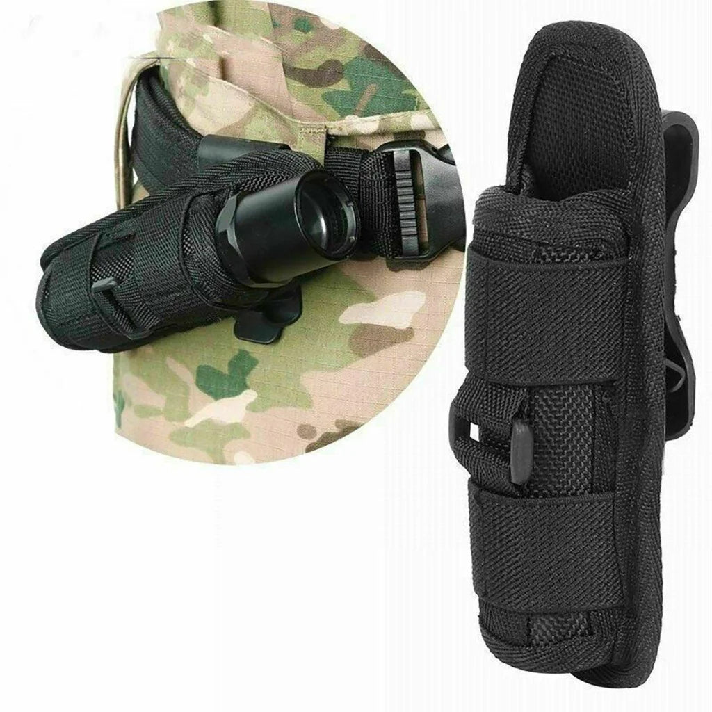 Portable Outdoor Military Flashlight Bag Pouch Tactical