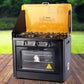 Portable Oven 3 Burner Black Yellow kitchen appliances 742